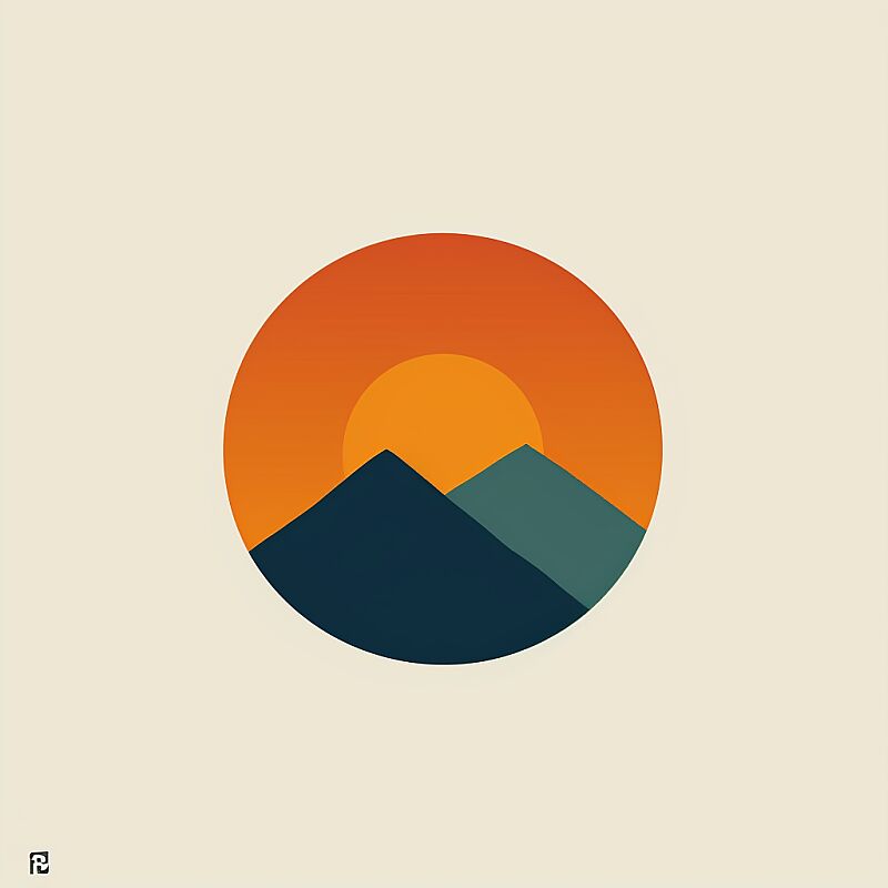 Minimalist Design Logo --v 6.0 --style raw