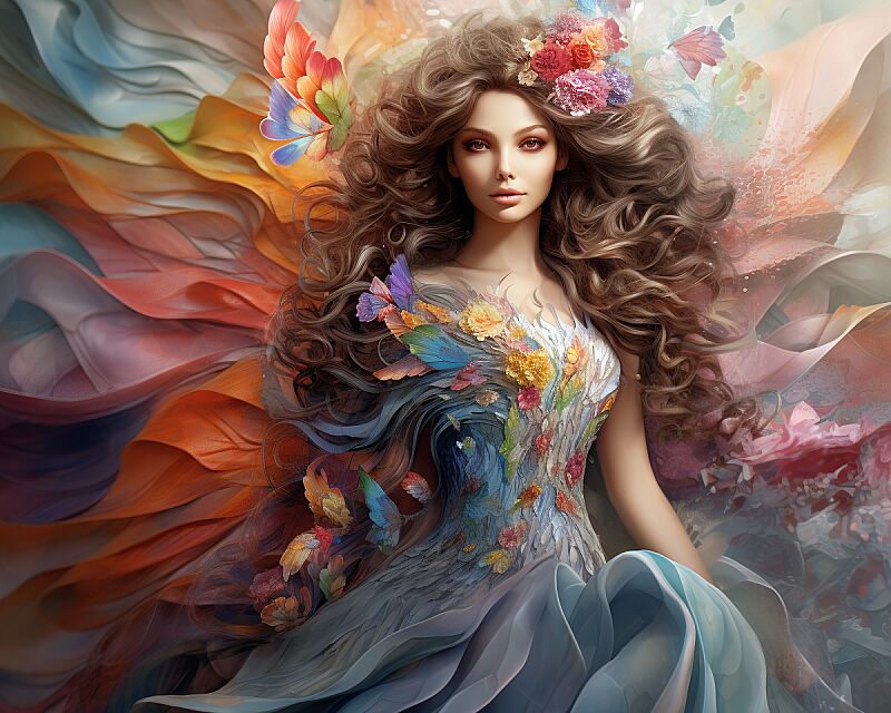 hd wallpapers of hd picture wallpaper, in the style of figurative colorist, flowing fabrics, fairytale-inspired, elina karimova, colorized, multi-layered, fine detailed --ar 5:4 --v 5.2 --style raw