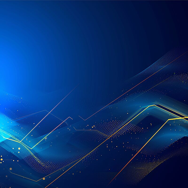 https://s.mj.run/-3kvVUnX49g Technology background, blue, gradient, abstract, collection of images, golden lines--ar 3:2 --v 6.0 --style raw