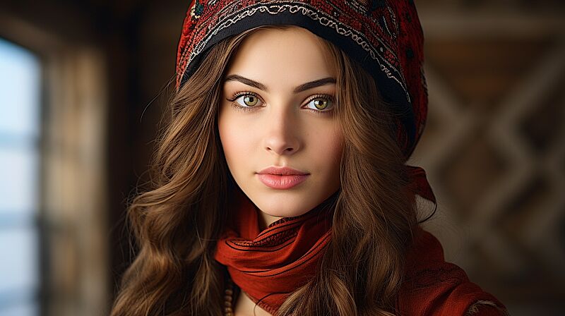 Azerbaijani woman, beauty, 20 years old --ar 16:9 --v 5.2 --style raw