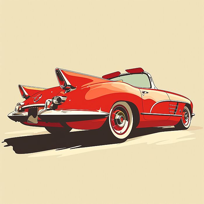 CARDS AUTOSHOW, 2D, VECTOR, CLIPART STYLE --v 6.0