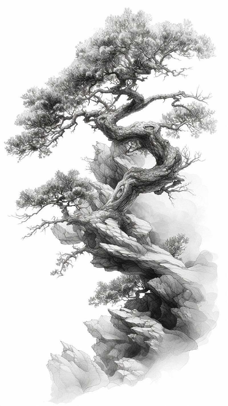 &lt;https://s.mj.run/iy2Um5i74Rw&gt; In traditional brush drawing, ink and wash painting style. vector, contour, close - up, one of a kind, isolated white background, In traditional brush drawing, ink and wash painting style.Realistic Painting, hyper - realistic, intricate details, high resolution, RTX on, 16k, photorealistic photorealism 16K HD. --ar 9:16 --s 300 --v 6.0 --style raw