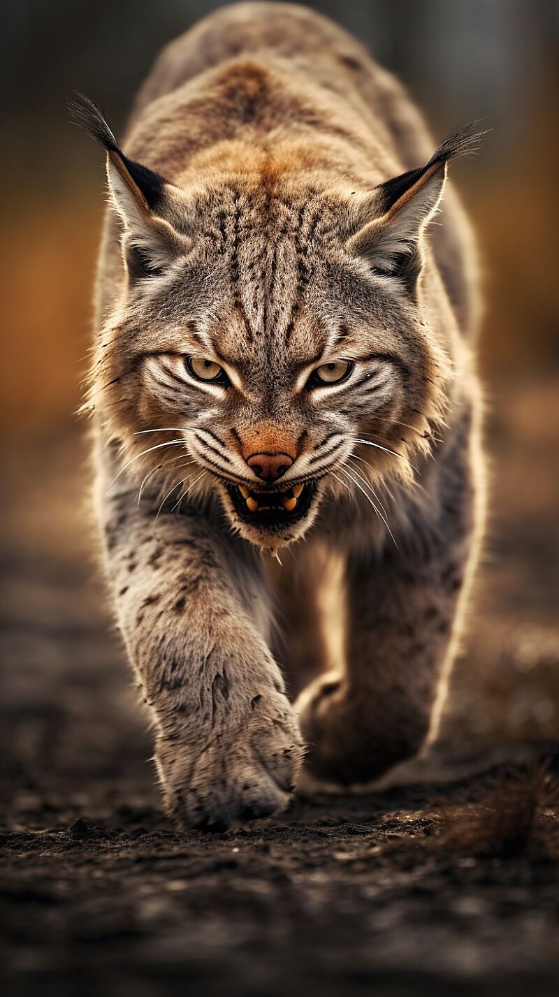 Full body portrait, Award winning wildlife photography of an angry Animal, Ultra wide shot Canon 300 mm f: 2. 8 Lens, 1/ 200 hyperrealistic photography, style of unsplash and National Geographic, photorealistic, ultra fine details, blurred background from the speed, ultra sharp focus on the eye. Realistic legs, realitic paws, 4 visible legs, realistic tail. High - sharpness, facial - symmetry, depth - of - field, golden - hour, ultra - detailed photography, Epic beautiful scene, cinematic, post production, depth of field, cinema photography, cinema, color grading, dark stormy sky, professional color grading, Beautiful back Lighting, Accent Lighting, Global Illumination, Lumen Global Illumination, Screen Space Global Illumination, Ray Tracing Global Illumination, Optics diffusion, Ambient Occlusion, Scattering, blurry background, Glowing Deep Shadows, Rough, Shimmering, Ray Tracing Reflections, Lumen Reflections, Screen Space Reflections, Diffraction Grading, Chromatic Aberration, CGI, VFX, SFX, insanely detailed and intricate, hypermaximalist, elegant, hyper realistic, super detailed, exquisite detail, 30 - megapixel, camera depth blurr --ar 9:16 --s 750 --c 10 067  --q 2