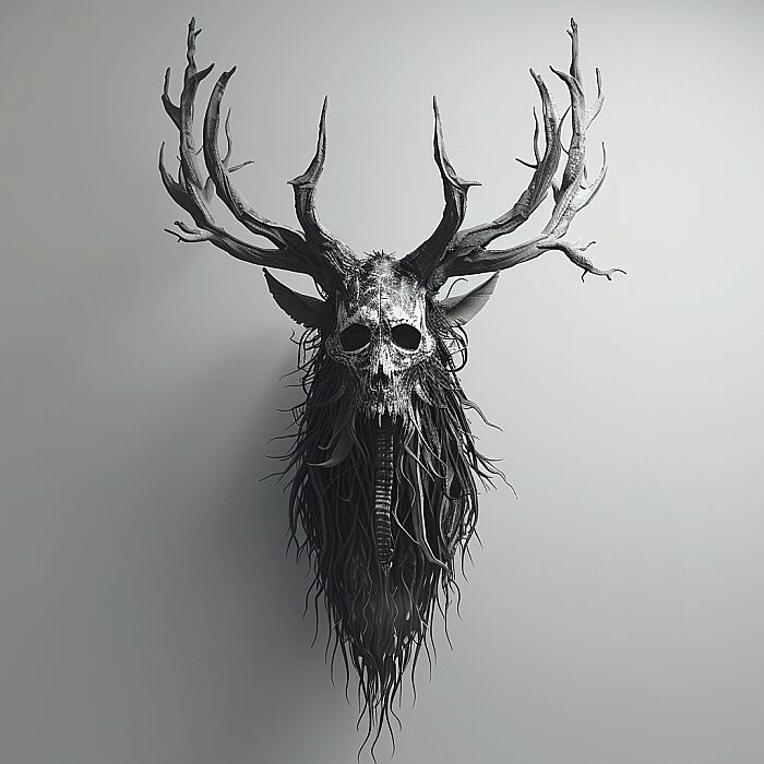 wendigo FRONT POSE, 2D, VECTOR, 2D, FACE LOGO, FRONT POSE