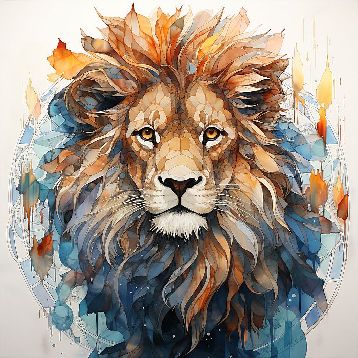 bioarchitecture, alcohol ink, [lion] --style raw --s 250 --v 5.2